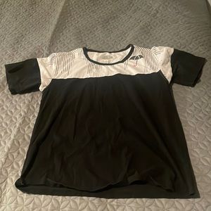 Cute black and white shirt with small umbrella on top